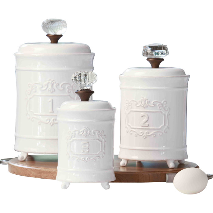 Mud Pie™ Circa 3 Piece Kitchen Canister Set & Reviews | Wayfair.ca